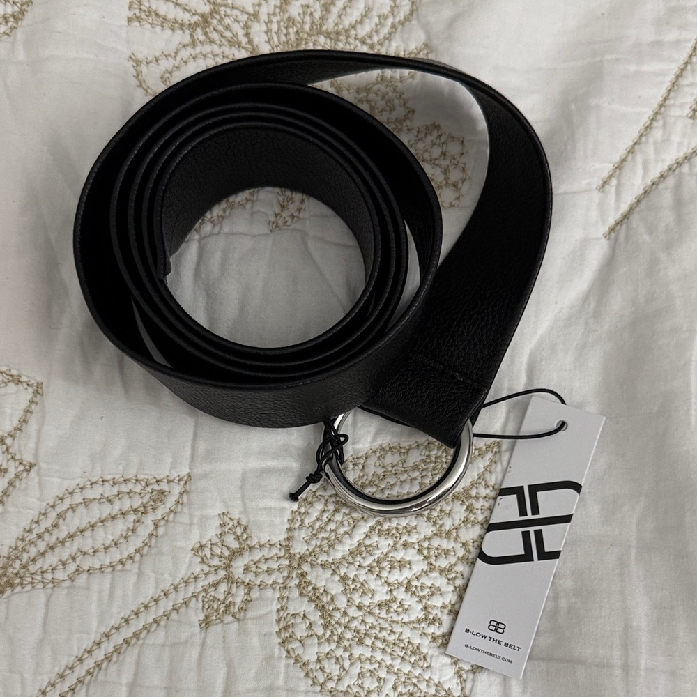 Below the Belt Black Leather Belt women’s 50 inches